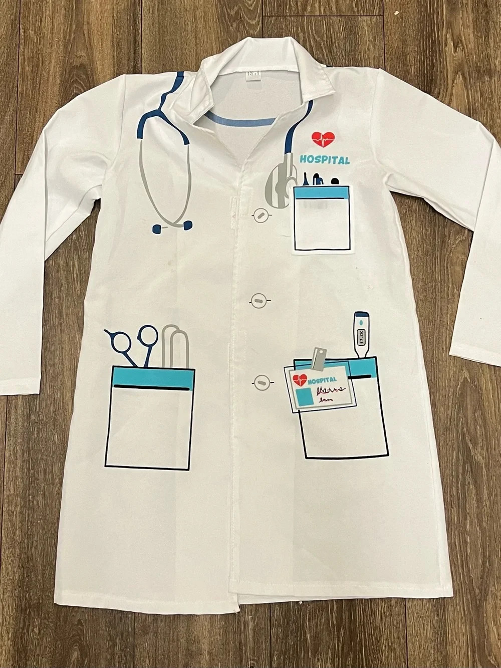UNBRANDED Kids Professions Doctor Roleplay Jacket